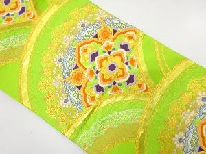 アンティーク　華紋青海波模様織り出し袋帯(着用可)